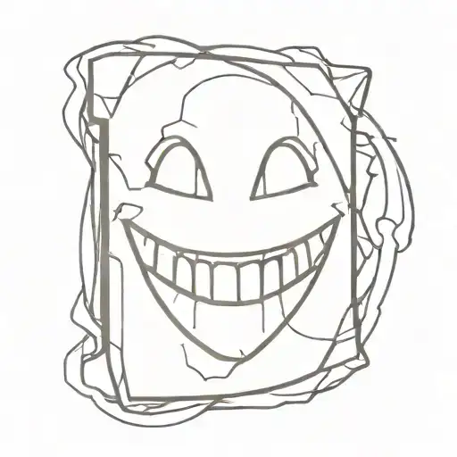 Grave Stone Evil Smile