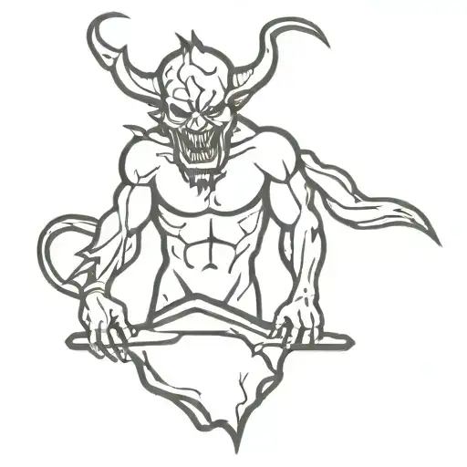 Grave Stone Devil Smile