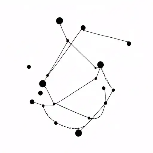 Aquarius Constellation Intertwined With Another Aquarius
