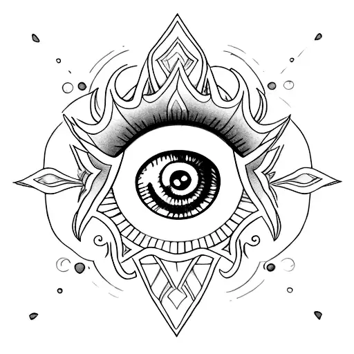 Dagger Feminine Eye With Small Tear