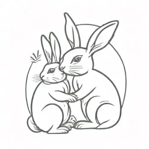 Bunny Empathy Simple Love