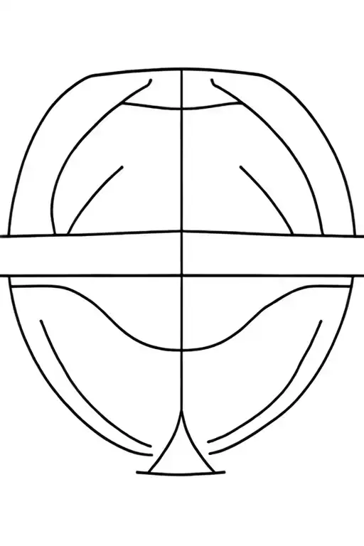 Geometric Design Inspired With Basketball And Gemini Zodiac Sign