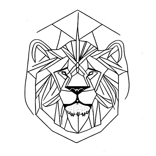 An Abstract Representation Of A Lion's Face Formed By The Words 'Family' And 'Teacher'