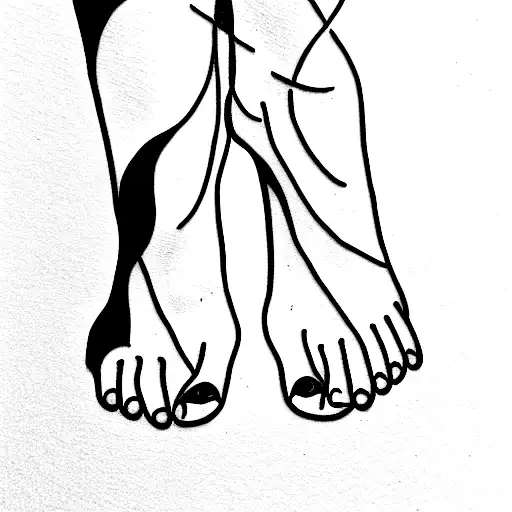 Raven Who Has Long Feet