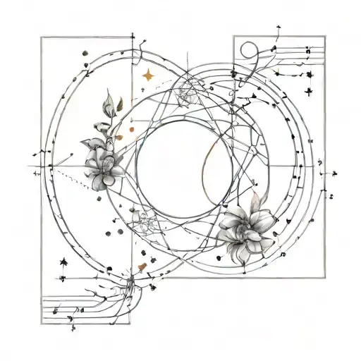 Tattoo With Astrological Constellation Cancer And Aries