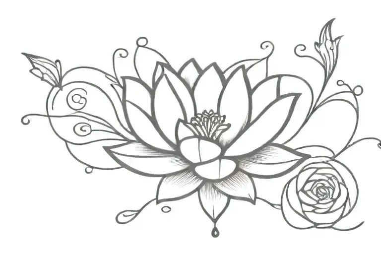 Amygdala Lyrics With Butter Fly With Lotus Flowers