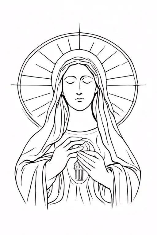 Virgin Mary Surrounded