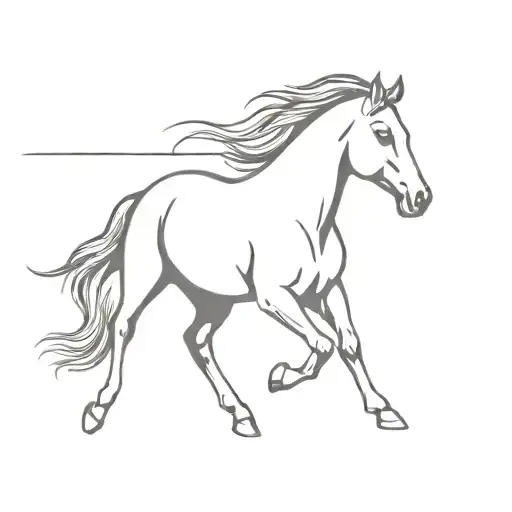 Simple Horse Galloping