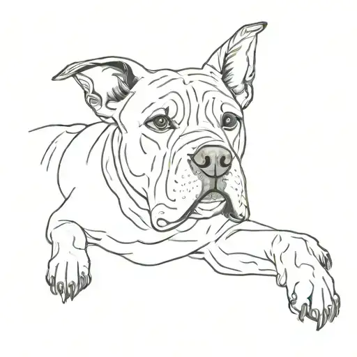 Malbec Grapes And Xl Bully Dog