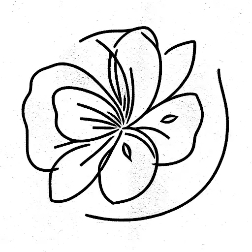 January Birth Flower Simple