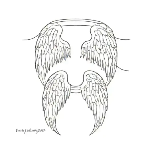 Angel Wings With The Words Up Up And Away Make Friends