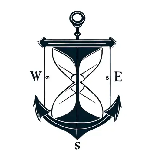 Hourglass Compass Anchor