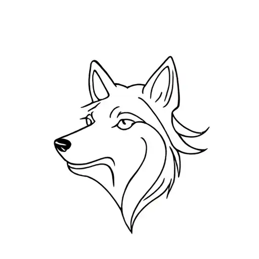Small Wolf Head
