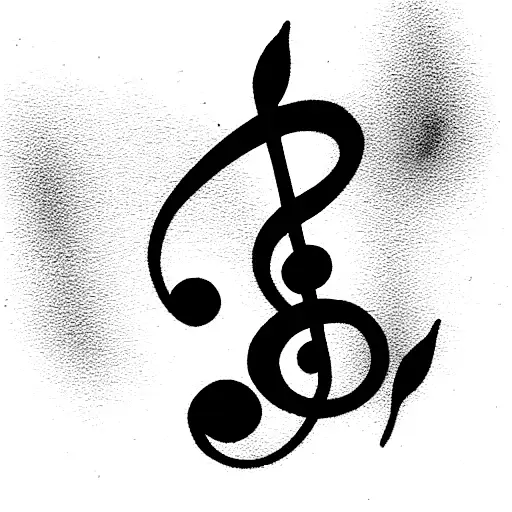 Music Small Bass Clef Elegant