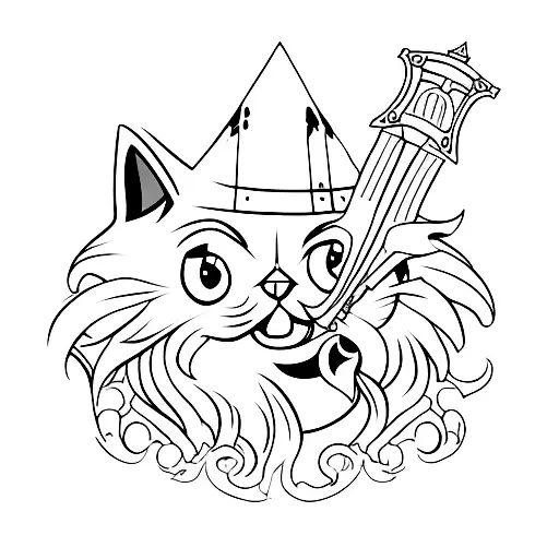 Cat Named Pekka Swordfighting