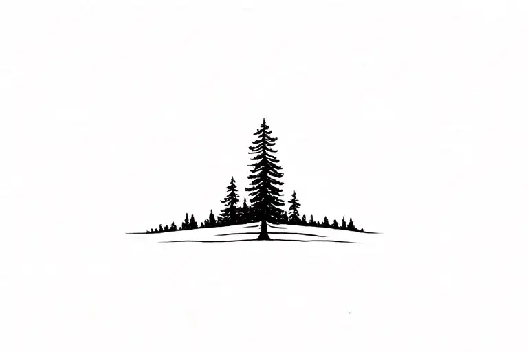 Pine Tree Skyline