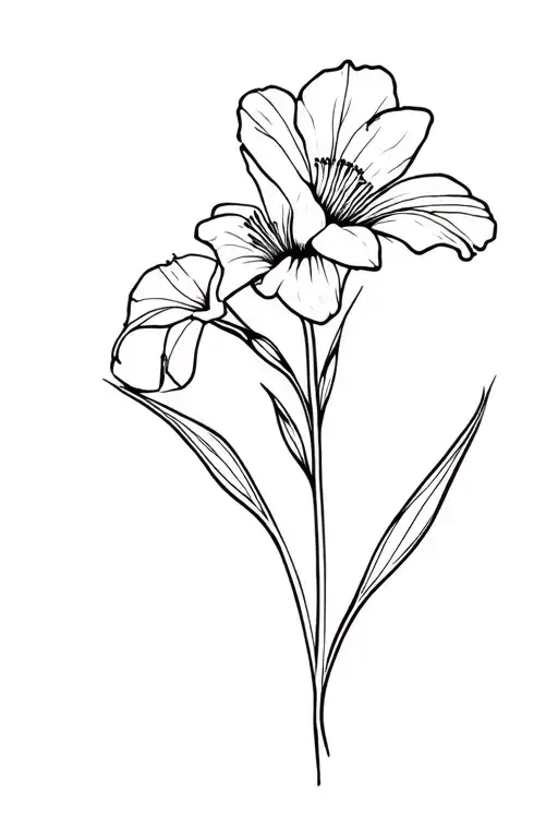 Sweet Pea And Gladiolus Flower