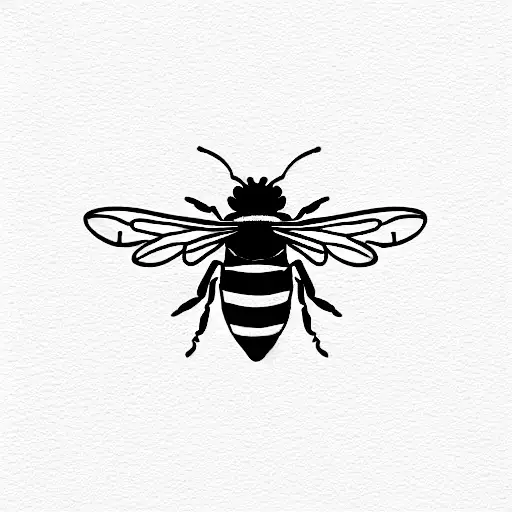 Honey Bee And Lavender