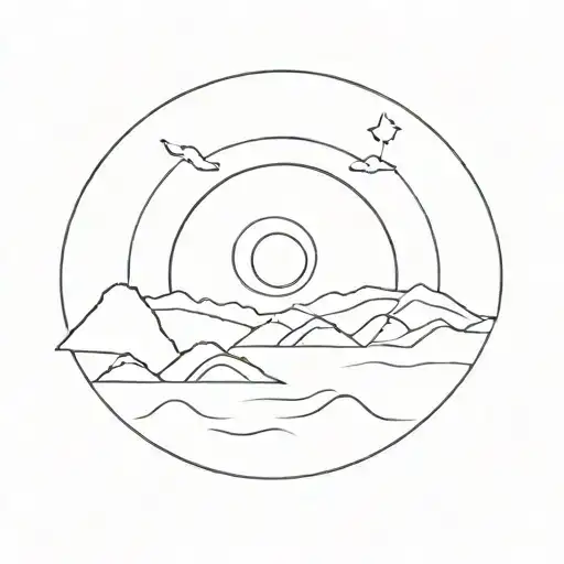 Sunrise Indicating Peace