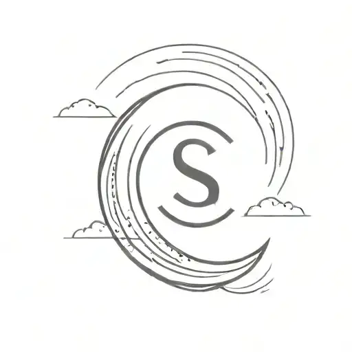 Simple Sunrise Incorporating The Letter S