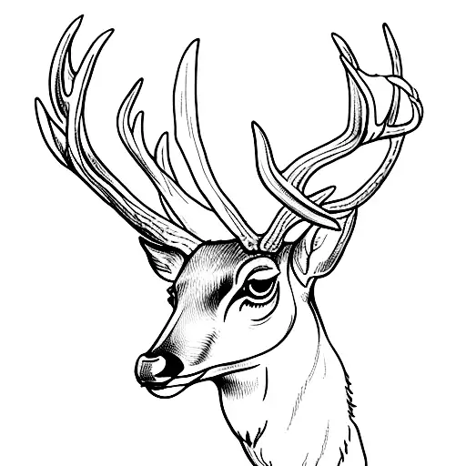 Deer With Horns On My Wrist