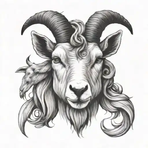 Add Nude Woman Holding The Goat Head