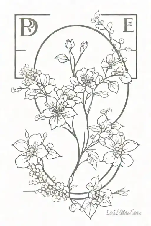 Baby Breath And Libra Zodiac Sign With Psychology Symbol