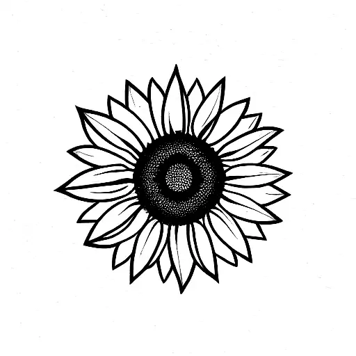 Sunflower Empty Middle