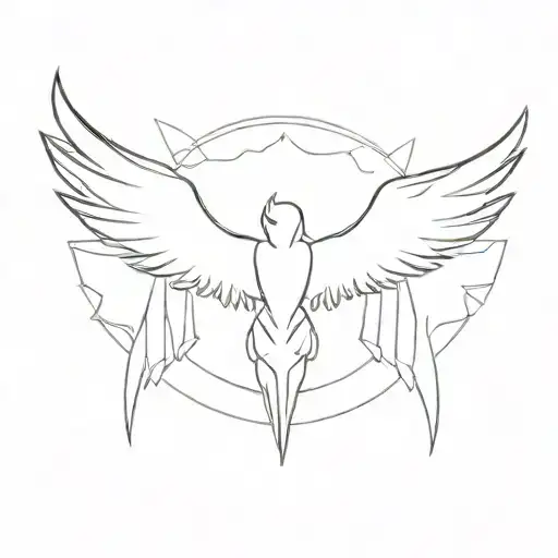 Sun Rising Strength Courage Wings