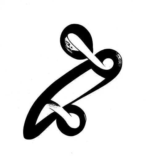 Infinity Symbol With 3 Getting Smaller Hearts And The Letters P T V