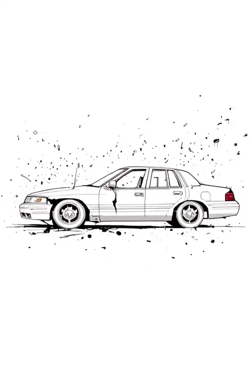 Crown Victoria P71 Destroyed