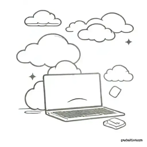 Cloud And Laptop The