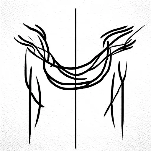 Fine Line Spinal Tatoo