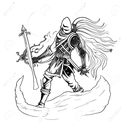 Moonlit Graveyard With Dark Souls Characters