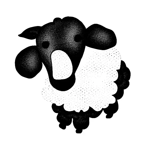 Black Plush Sheep Toy