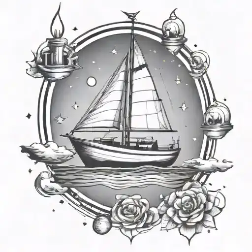 Boat Of Space And Candles