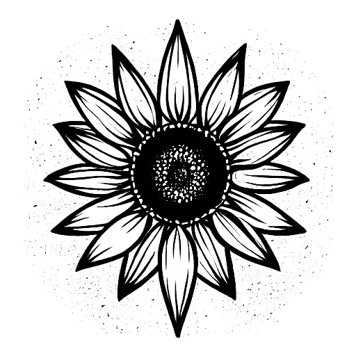 Sunflower In A Triangle