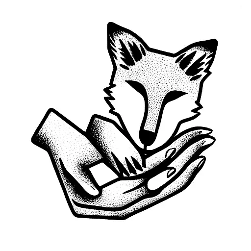 Fox In Hands Hugs