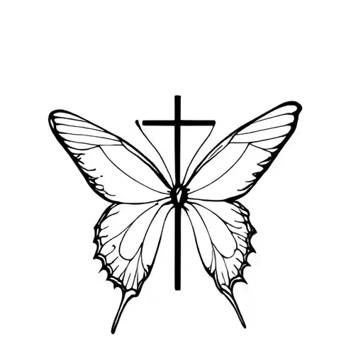 Butterfly Cross Faith