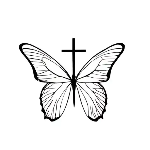 Butterfly Cross Faith