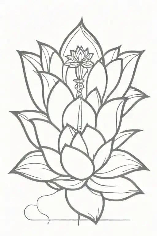 Lotus Emerging From A Dagger