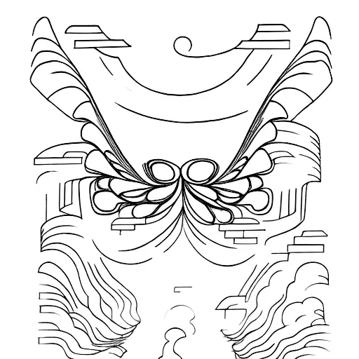 Long Book Spine With Pages Flying Out