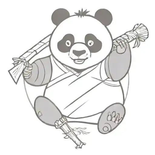 Kung Fuu Panda With Harry Potter Wand