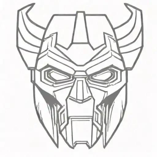 Mf Doom Mask Cartoon Style