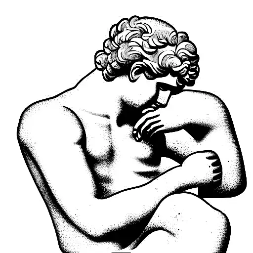 Broken Greek Statue Of A Man