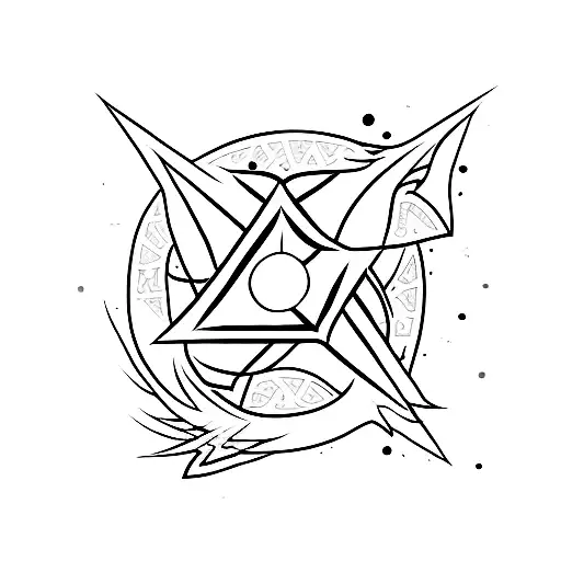 Five Thunderbolts In A Star