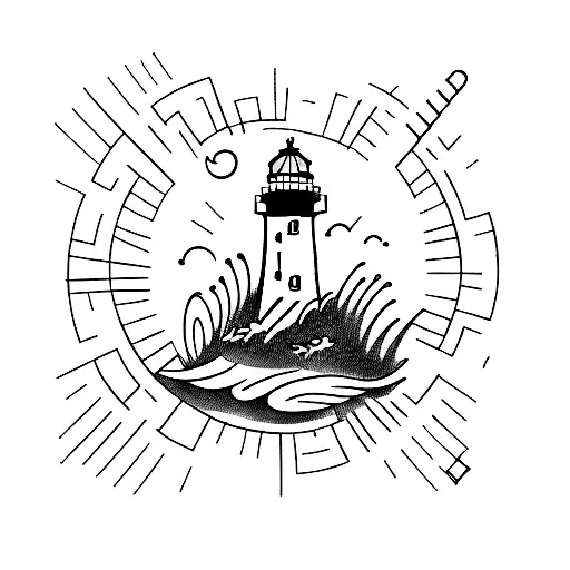 Lighthouse With Signature