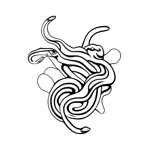 Snake And Woman Body