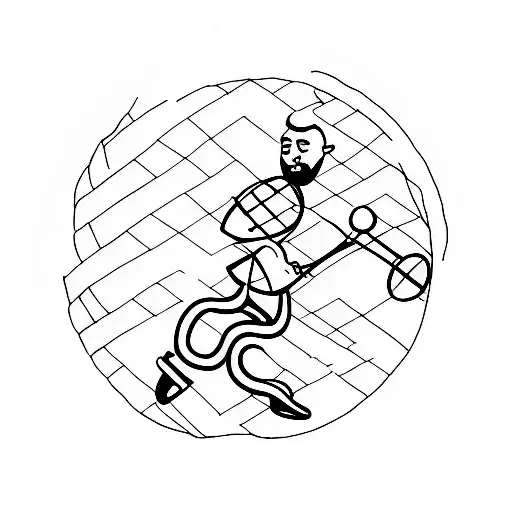 Tennis Court Three Guys Friends