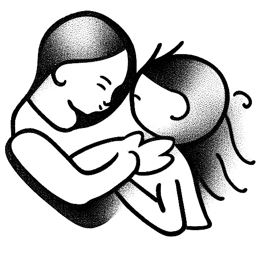 Toddler Girl And Baby Boy